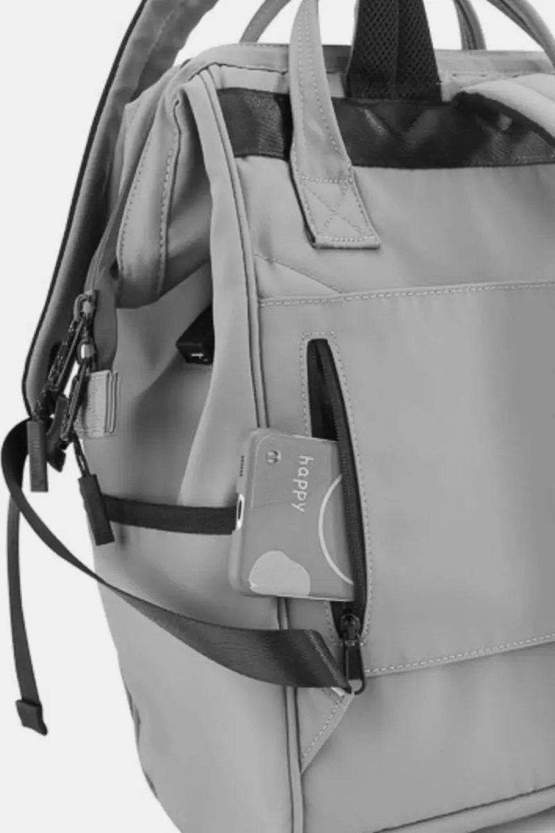 Himawari Waterproof Backpack Bag with External USB Port - Love Salve